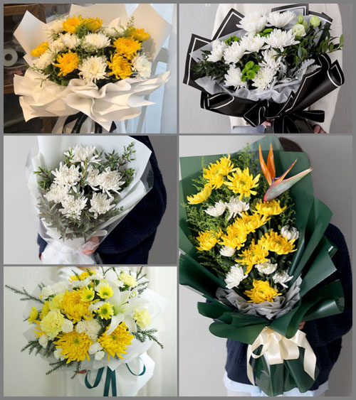 贵州六盘水水城县蟠龙镇高仲村白事花束代送